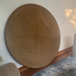 Top Only Wood Round Table 