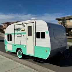 2017 retro travel trailer by Riverside RV,