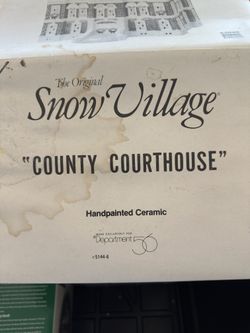 Snow Village Country Courthouse 