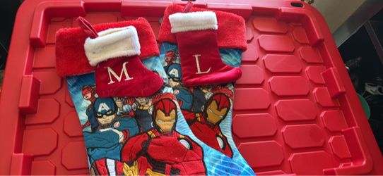 Marvel Avengers Personalized Christmas Stockings Set of 2