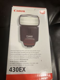 Canon Speedlite 430EX Flash – New w/ Case & Box