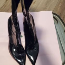 Nine West Patent Leather Boots Size 9