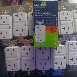 20 AMP WEATHER RESISTANT GFCI OUTLET