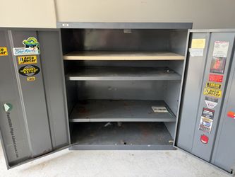 Garage metal cabinet