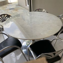 Marble Indoor Or Outdoor Dining Table 