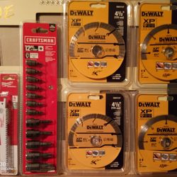 MIXED BLADES FOR SAWZALL,  ALL PURPOSE TOOL, AND 12 PC. T TORX  BIT SOCKET SET 1/4 "& 3/5" DRIVE