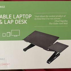 Adjustable laptop stand and lap desk