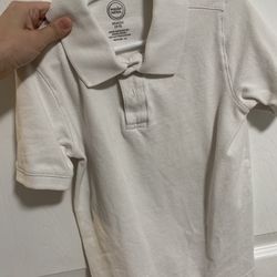 Wonder Nation Girls White School Uniform shirt