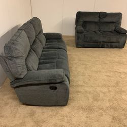 Recliner Couch And Loveseat Sofa Set *Free Delivery*