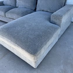 Gray Modern Sectional Sofa Couch Lounge Chaise Sala 