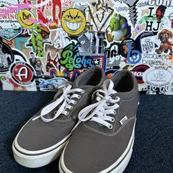 Vans gray canvas 8.5