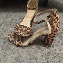 Cheetah Heels target Brand Size 8 