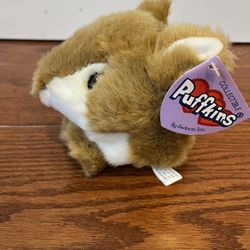 SWIBCO Puffkins Swifty the Brown Dear 1999 Plush Stuffed Animal NWT