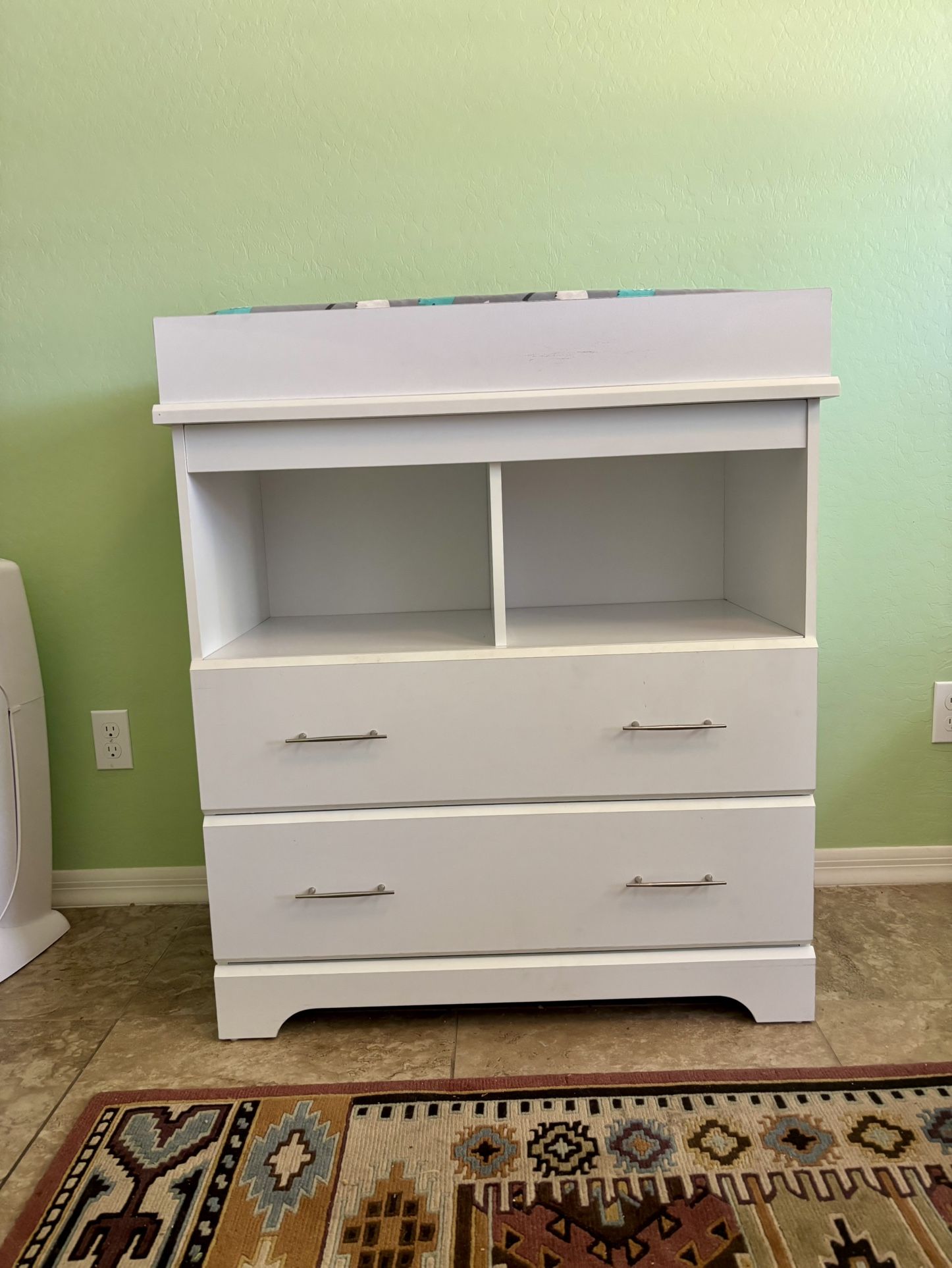 Dresser with changing table