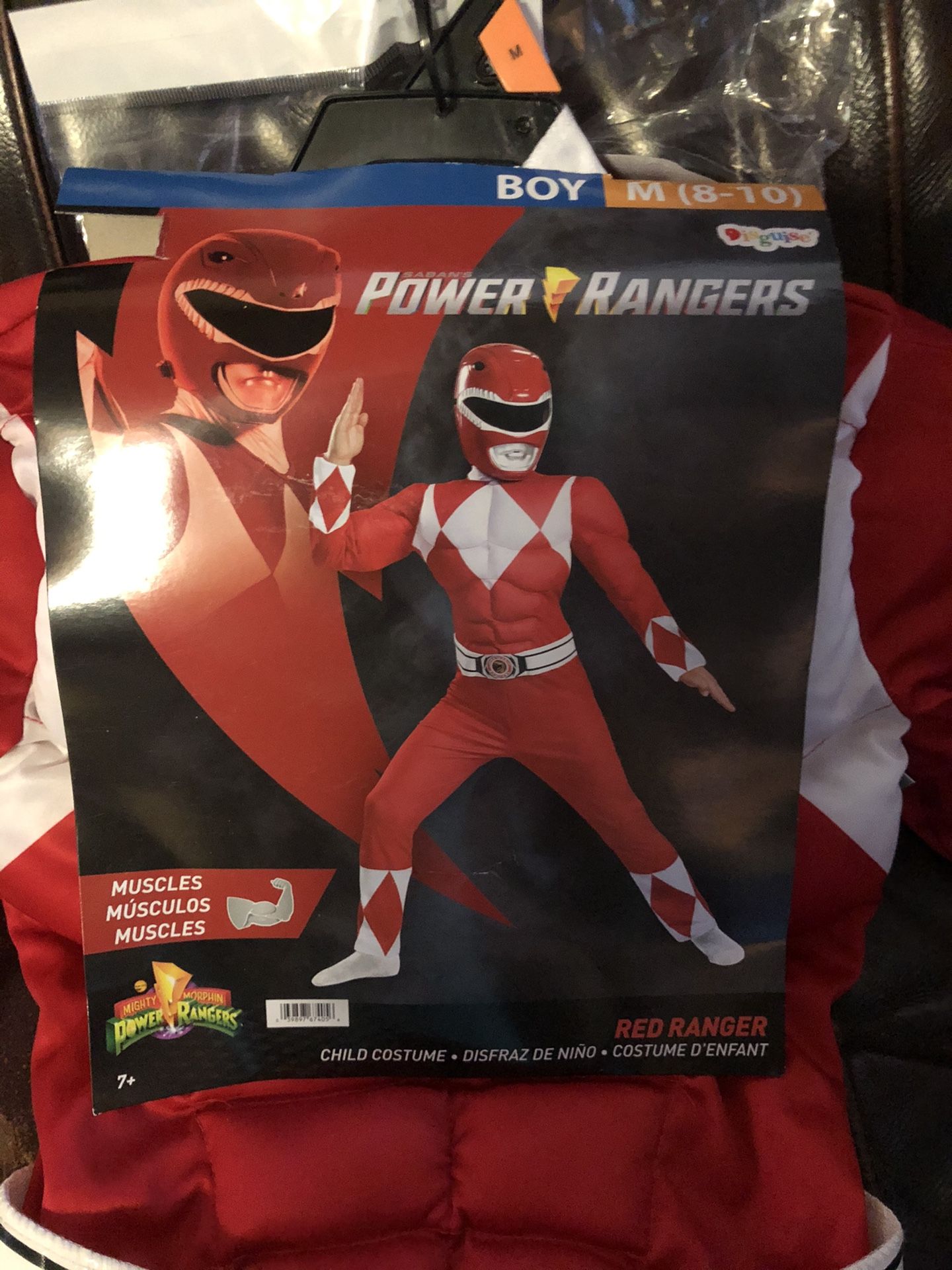 Powerangers boys Halloween costume 8-10 new