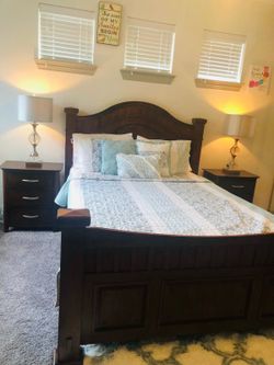 Bedroom set with mattress