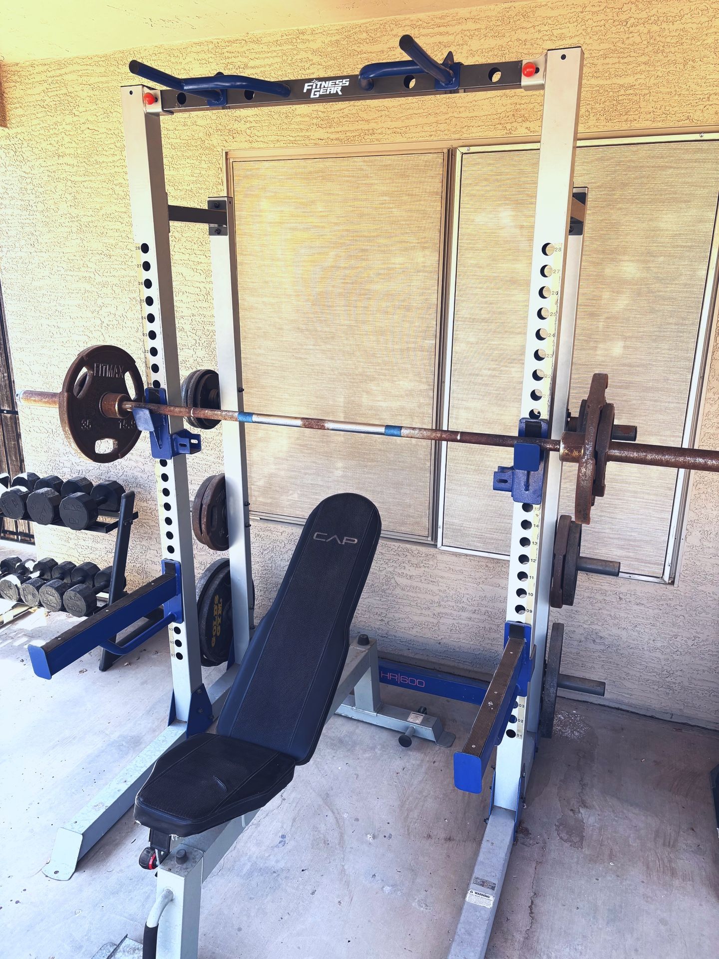 Squat Rack And Weights