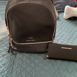 Michael Kors Large Black Backpack
