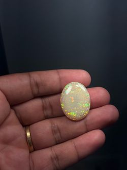 28.00 Ct Natural Ethiopian Welo Opal Oval Cabochon Loose Gemstone 29.4x23.1mm