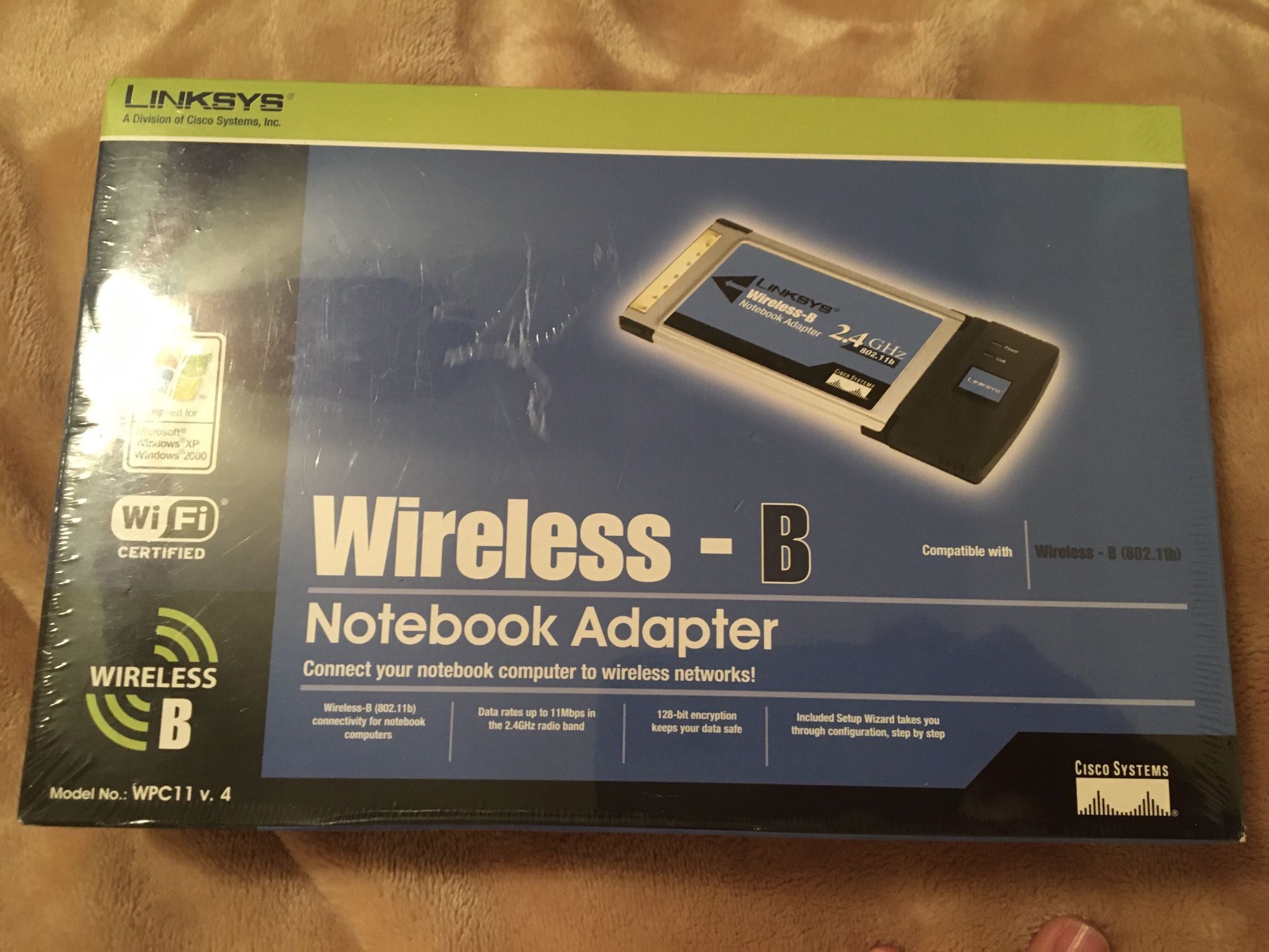 Linksys wireless b notebook adapter