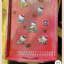 Hello Kitty Sparkly Wooden Catch All Tray