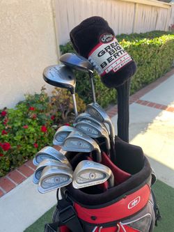 ping Eye 2 golf iron (3-P and S)with Callaway driver and wood with putter and Ogio cart golf bag (all of them/RH)