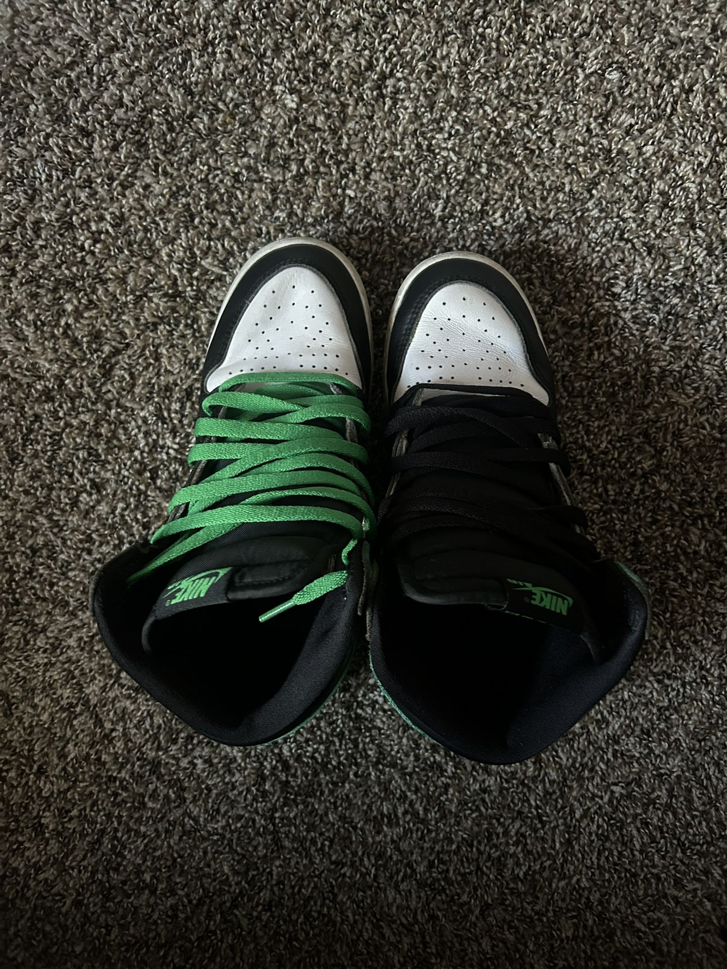 Green And Black Air Jordan’s 1s