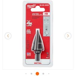 Milwaukee
7/8 in. - 1-1/8 in. #9 Black Oxide Step Drill Bit