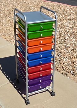 10-Drawer Rolling Storage Cart (East Mesa)
