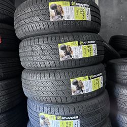 SET OF FOUR NEW TIRES 235/60/18 ATLANDER INCLUDING MOUNT AND BALANCE, ASK FOR SIZES AND BRANDS 