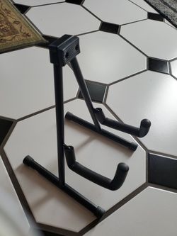 Collapsible A-frame Guitar Stand; Safely Holds Acoustic, Electric, or Bass Guitars