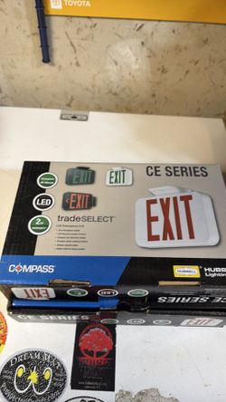 Two new exit signs