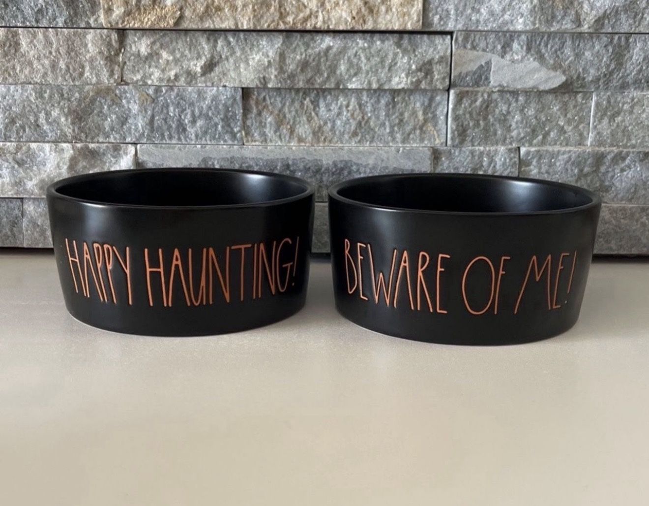 Rae Dunn Halloween Dog Bowls $8 Each