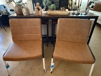 Two Brand New Accent Chairs …caramel Color