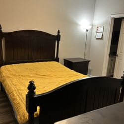 Bedroom Set Bed Frame Dresser And Side Table 