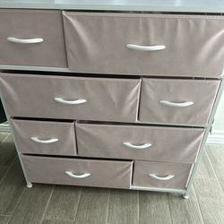 Pink And White Dresser