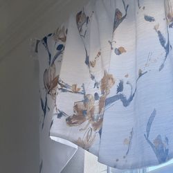 Cafe Curtain/ Valance (set of 2) with rod