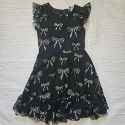 Black And Silver Bow Dress 