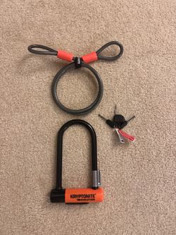 Kryptonite Evolution Mini-7 U-Lock with 4 ft Cable, 3 Keys