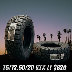 New tires pegasus RTX LT  35//12.50//20 $820
