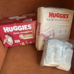 152 Diapers Huggies And Pampers Unopened Packs 