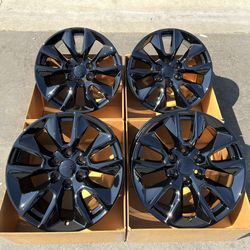 20” Chevrolet Silverado Chevy Original Rims In New Gloss Black