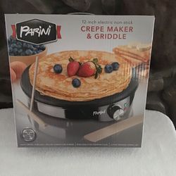 New Parini 12” Crepe Maker & Griddle 