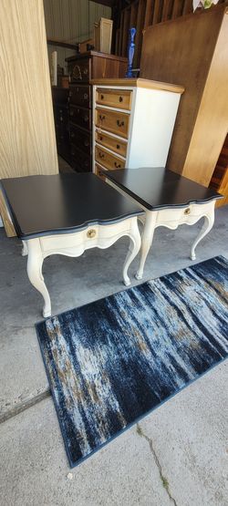 FARMHOUSE END TABLES $100 BOTH