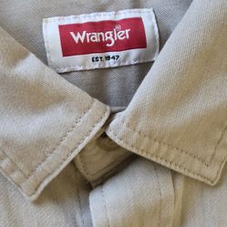 Wrangler tan casual shirt