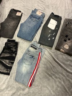 6 pairs men’s jeans size 30
