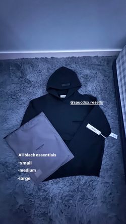 All Black Essentials Hoodie 