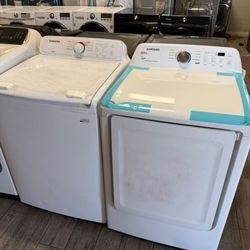 Samsung washer and dryer set gas dryer new scratch dent