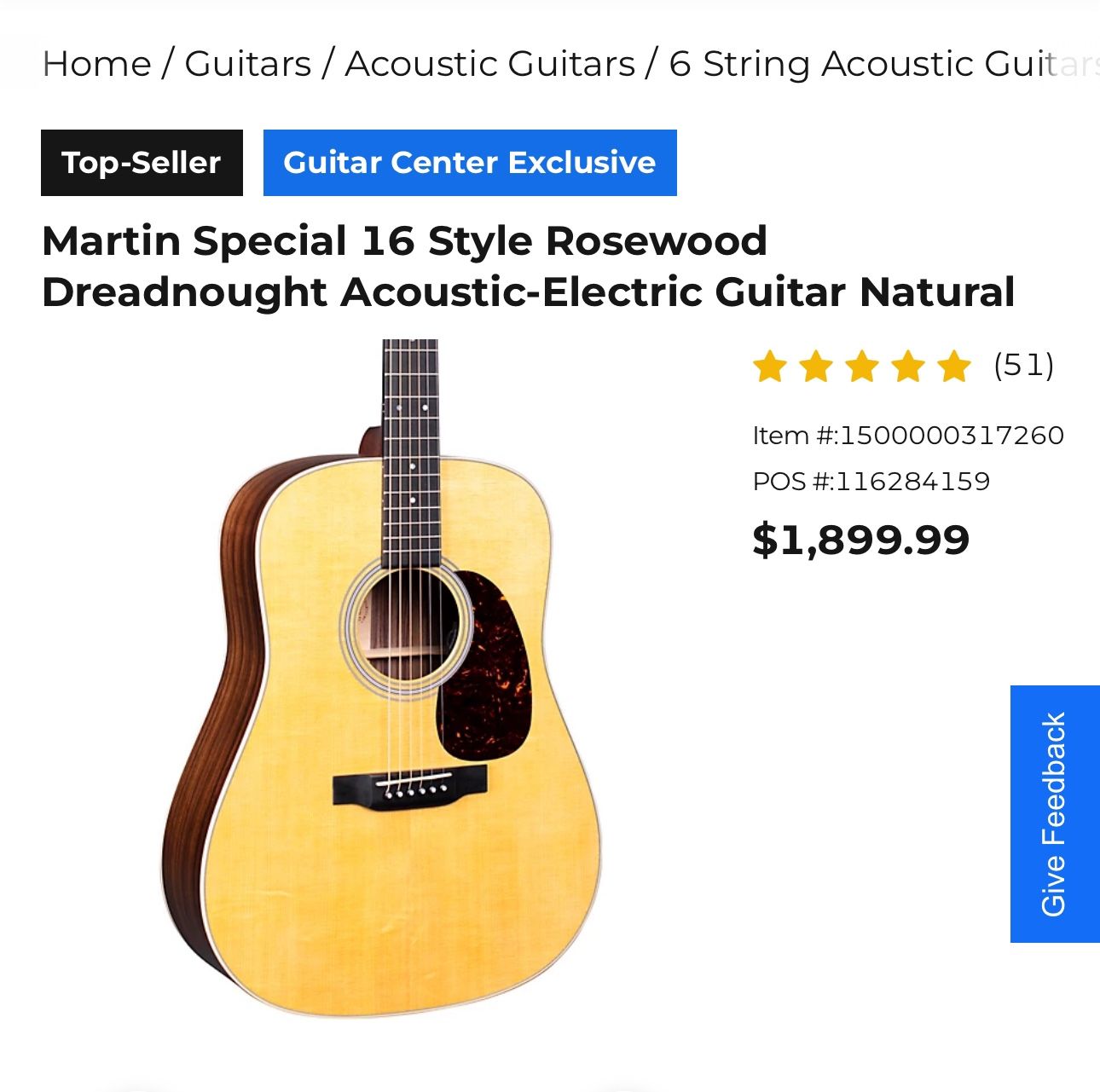 Martin acoustic Guitar