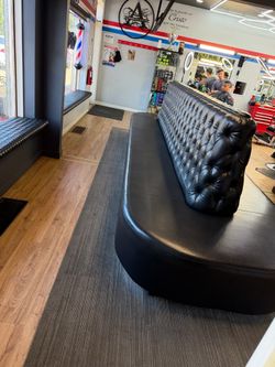 Large Black Leather Sectional Sofa for Sale